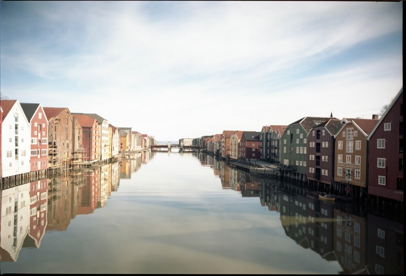 Old wharves of Trondheim